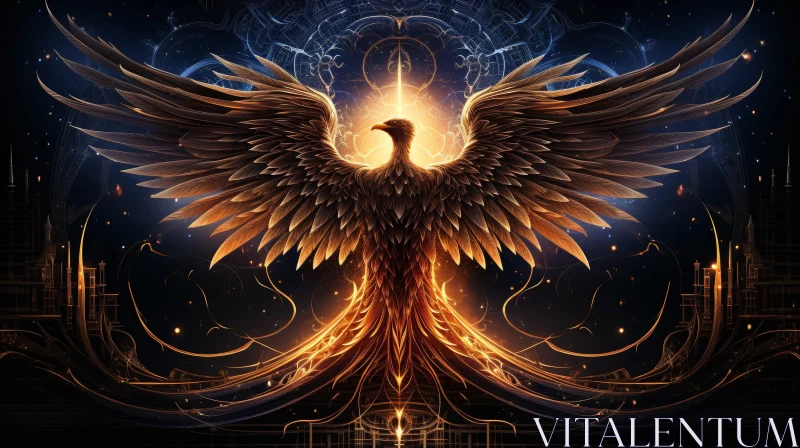AI ART Majestic Phoenix - Symbol of Hope and Renewal