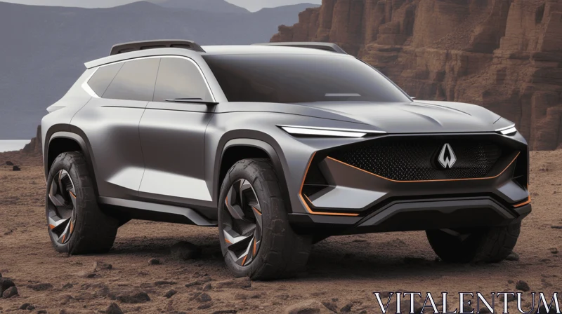 Concept SUV Driven by Mountain and Canyon | Pop-Culture Infused | Bold Futurism AI Image
