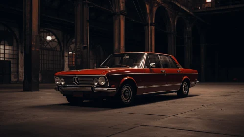 Red Vintage Car - Luxurious Textures and Impressive Panoramas