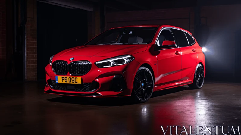 Vibrant Red BMW2: Ready to Hit the Streets AI Image