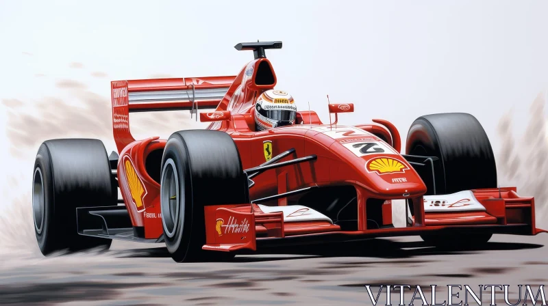 AI ART Fast-paced Formula 1 Racing Car Image