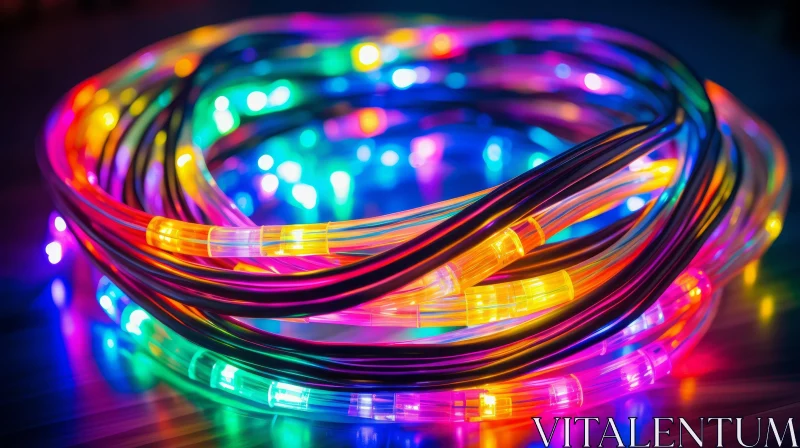 AI ART Colorful LED Light Strip Display