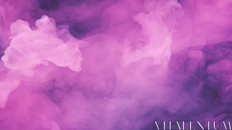 Purple Smoke Abstract Art - Energy and Movement AI Image