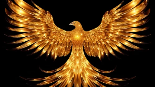 Majestic Phoenix Rising - Digital Painting