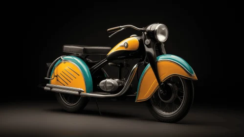 Captivating Motorcycle Artwork with Timeless Elegance