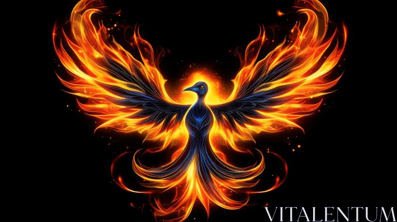 Majestic Phoenix Rising: Symbol of Hope and Renewal AI Image