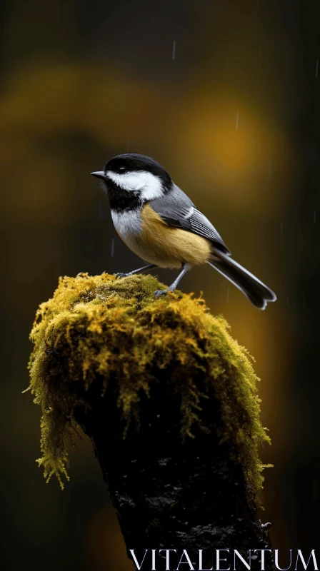 Captivating Bird Portrait in Naturalistic Colors AI Image