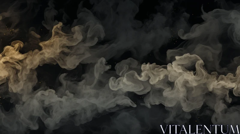 Intriguing Dark Smoke with Glowing Center Image AI Image