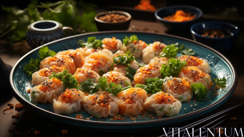 Delicious Dumplings: Food Photography AI Image