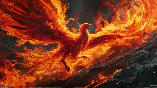 Phoenix Rising Digital Art - Symbol of Rebirth and Destruction