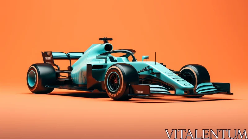 Speedy Formula 1 Racing Car on Track AI Image