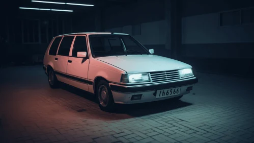 Captivating White Car in a Dark Room | Dutch Golden Age Inspiration