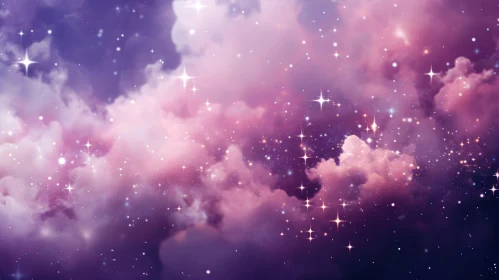 Starry Night Sky - Serene Background Image