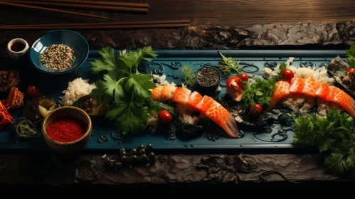 Exquisite Sushi Platter: Japanese Cuisine Delight
