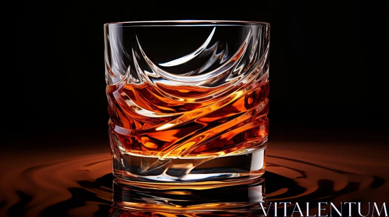 Whiskey Glass Photography: Elegance in Simplicity AI Image