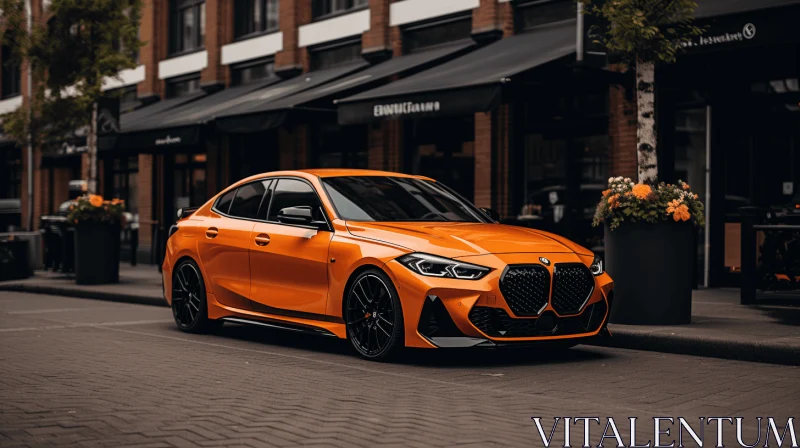 Elegantly Formal and Bold: Orange BMW 2 Series Sedan AI Image