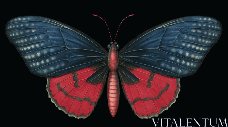 Exquisite Butterfly Illustration: A Blend of Science and Art AI Image