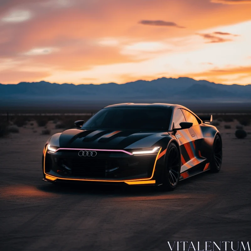 Audi R8 Concept Car at Sunset | Bold Patterns | Industrial Light and Magic AI Image