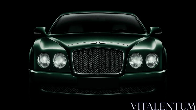 Captivating Bentley Induction Artwork in Dark Emerald | Timeless Grace AI Image