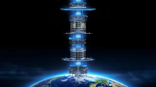 Futuristic Space Elevator for Efficient Space Travel
