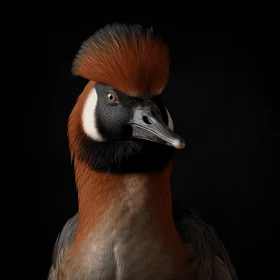Black and Orange Bird: A Stunning Portrait