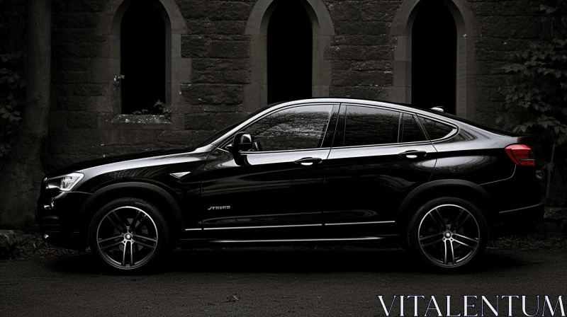 Stylish Black BMW X4 SUV | Subtle Tonal Contrasts AI Image