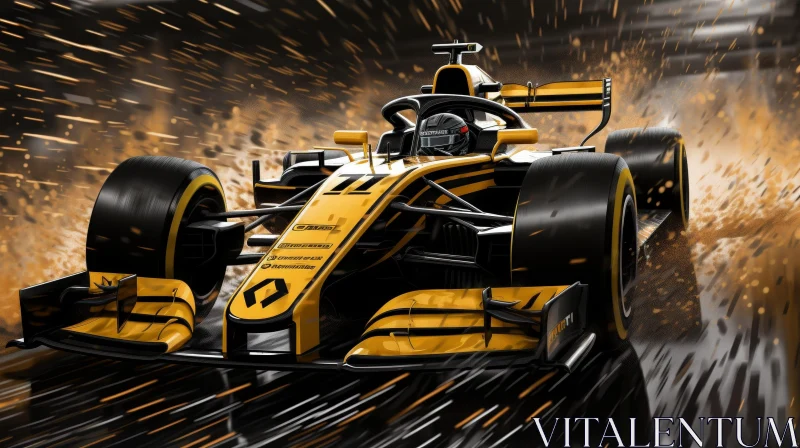 High-Speed Formula 1 Racing Scene AI Image