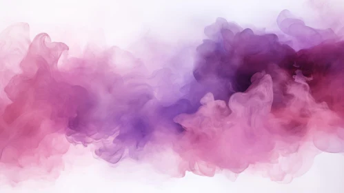 Ethereal Abstract Painting in Pink and Blue