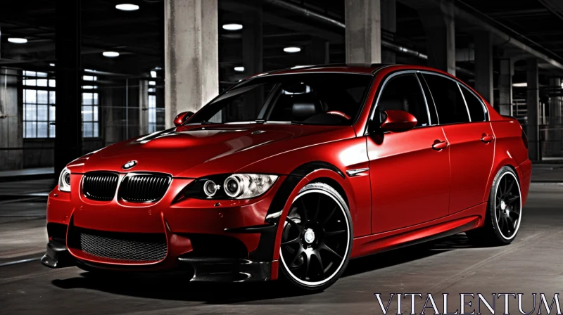 Red BMW M3 Cars Wallpapers - Unpredictable and Grandiose Architecture AI Image