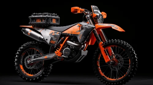 Black and Orange KTM Dirt Bike: Powerful and Rugged