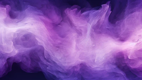 Enigmatic Purple Nebula in 3D Art