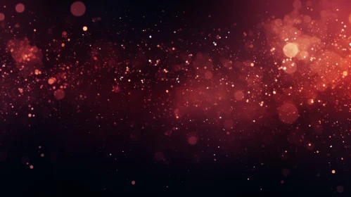 Chaotic Glowing Particles in Red and Orange