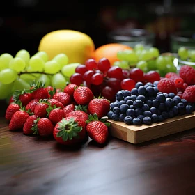 Colorful Fruits on Table - High Resolution Image