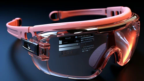 Futuristic Transparent Smart Glasses with Pink Frame | OERIVM 2014