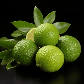 Intricate Lime Still Life: A Captivating Composition