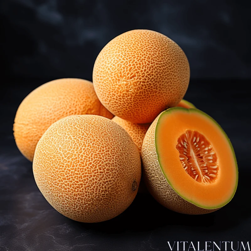 AI ART Yellow Melon - Realistic Rendering with Vray