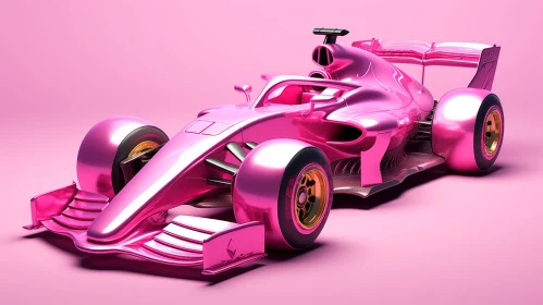 Pink Formula 1 Racing Car | Modern F1 Vehicle