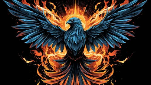 Majestic Phoenix Rising Digital Painting