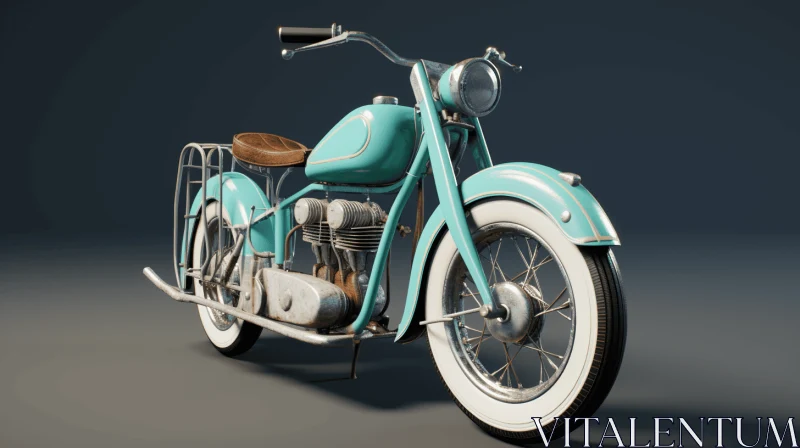 Vintage Motorcycle in 3D - Free Download | Hyperrealistic Native American Inspiration AI Image