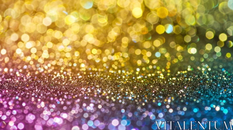 Multicolored Glitter Close-up | Abstract Art AI Image