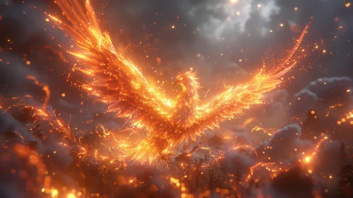 Majestic Phoenix Rising | Symbol of Hope and Renewal