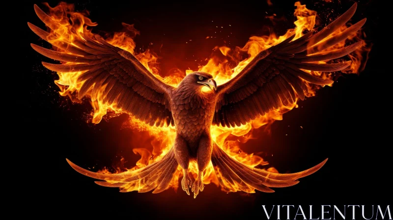 Majestic Phoenix Rising - Symbol of Hope and Renewal AI Image