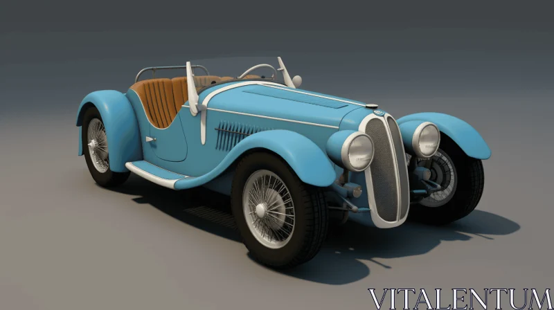 Vintage BMW S12 - A Captivating 3D Model Rendered in Maya AI Image