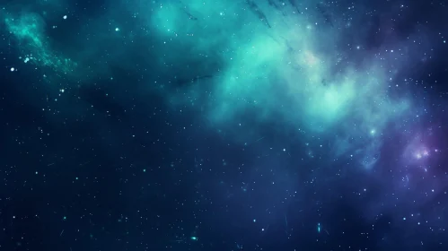 Enchanting Space Background with Nebula and Stars
