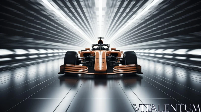 Formula 1 Racing Car in Tunnel - Exciting Speed Shot AI Image