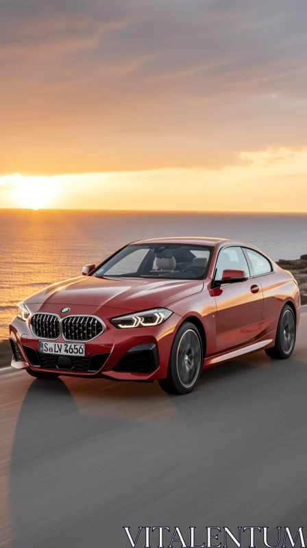 Captivating BMW 2 Series Coupe at Sunset | Elegant and Emotive AI Image
