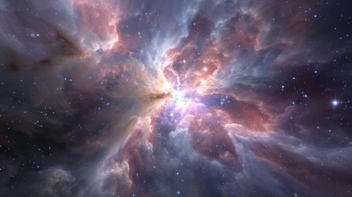 Nebula: Ethereal Interstellar Stellar Nursery Image