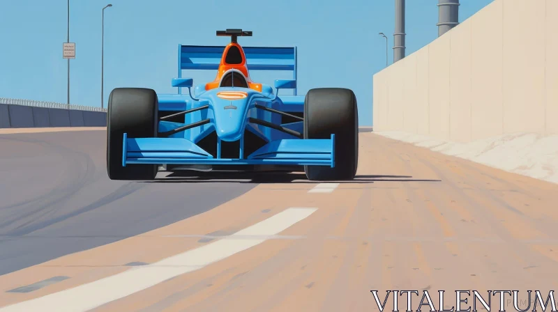 Fast Formula 1 Car Racing on Track AI Image