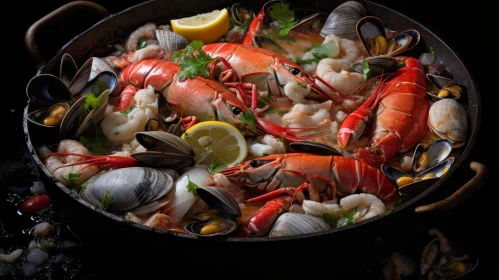 Delicious Seafood Dish Photography