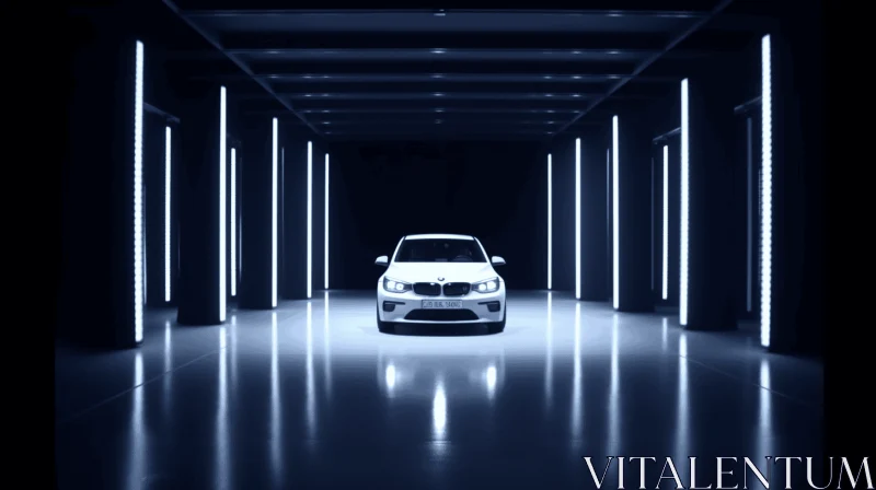 Captivating BMW Sports Car in Mesmerizing Tunnel | Luminous Compositions AI Image